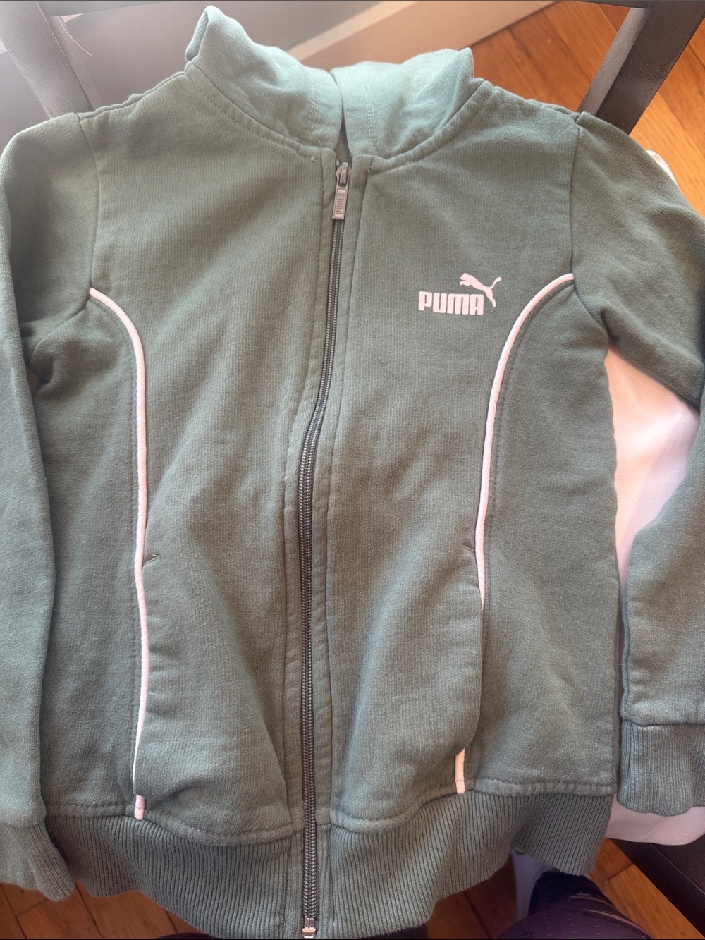 Girls size 7 Puma Zip Up Hoodie Jacket